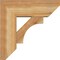 Ekena Millwork Westlake Slat Rough Sawn Bracket w/ Offset Brace, Western Red Cedar, 8"W x 22"D x 22"H BKT0806X22X22WTL06RWR - alternate 4